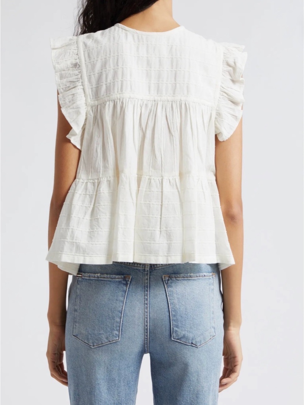 Mille Chelsea Ruffle Cotton Top - Picture 3 of 8